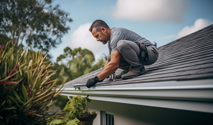 How to install roof drainage